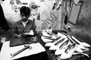The Workshop of Women’s shoes, Iran, Tehran, 1995                              